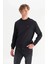 Regular Fit Siyah Erkek Sweatshirt W2520255001 1