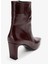 Elıas Bordo Kırışık Rugan Hakiki Deri Kadın Blok Topuklu Bot 5