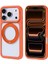 Apple iPhone 17 Pro Kılıf M-Safe Şarj Özellikli Standlı Redclick Piza Silikon Kapak 3