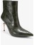 Crısta Yeşil Baskı Sivri Burunlu Kadın Topuklu Bot 3