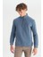 Regular Fit Petrol Erkek Sweatshirt W2520532405 3