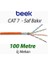 Cat7 - 100 Metre Saf Bakır S/FTP İç Mekan Data KablosuAWG23 LSOH 1200 Mhz Turuncu 1