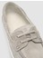 %100 Hakiki Deri Gri Süet Kadın Loafer 6
