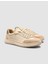 %100 Hakiki Deri Süet Karışımlı Bej Kadın Ayakkabı 2