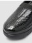 Kroko Deri Siyah Kadın Günlük Ayakkabı 6