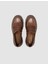 %100 Hakiki Deri Kahverengi Kadın Loafer 4