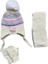 Kitti 0-18 Ay Kız Bebek Atkı Bere Eldiven 3'lü Takım 1