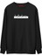 Hallederiz Premium Siyah Bisiklet Yaka Sweatshirt, Erkek, Kadın, Unisex Sweatshirt 1