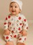 Kız Bebek Pamuku Çilek Desenli Pijama Takımı 1