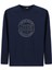 Bisiklet Yaka Regular Fit Baskılı Pamuk Sweatshirt 1