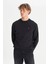 Regular Fit Siyah Erkek Sweatshirt W2520255001 3