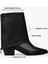 Kadın Alessi Siyah Cilt Fermuar Detaylı Bot 3