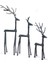 Metal 3'lü Geyik Seti 1