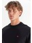 Regular Fit Siyah Erkek Sweatshirt W2520255001 4