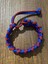 Bordo Mavi Geçişli Model Paracord Bileklik 2