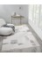 Truva TV035G Krem Rengi Halı Gri Geometrik Detaylı Akrilik Yumuşak Modern Salon Halısı 3