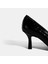 Kadın Siyah Kroko Baskılı Deri Stiletto 8