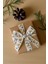 Yılbaşı Grogren Beyaz Kurdele – Geyik Desenli Hediye Paketleme, Hobi Süsleme Şeridi, 4 Cm - 18 M 3