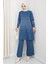 Takım Sim Detaylı Triko Pantolonlu Tunik 1