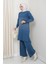 Takım Sim Detaylı Triko Pantolonlu Tunik 3