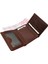 Hakiki Eskitme Deri Kağıt Para ve Kart Bölmeli Unisex Cüzdan - Tiguan Kahverengi 3