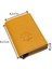 Mories Unisex Hakiki Guti Deri Kağıt Para Bölmeli ve Mekanizmalı Cüzdan Kartlık - Sarı 1