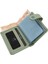Hakiki Deri Kağıt Para ve Şeffaf Bol Kart Bölmeli Patlı Unisex Kartlık Cüzdan - Mint Yeşili 3