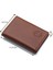 Hakiki Deri Kağıt Para ve Bol Kart Bölmeli Unisex Cüzdan - Taba 1