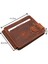 Hakiki Eskitme Deri Kuşaklı Kağıt Para Klipsli Unisex Kartlık - G2 Taba-Taba 1