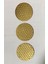 Pleksi Desenli Kalın Plastik Pul 3.2cm. 25GR. 20 Adet. Sarı. 1