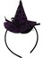Cadı Şapkalı Halloween Parti Tacı Tüllü Mor Cadılar Bayramı Aksesuarı 4