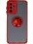 Depomix Newface Samsung Galaxy A23 4g Kılıf Montreal Yüzüklü Silikon Kapak - Kırmızı 1