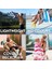 &amp; Bay Plaj Havlusu - Hızlı Kuruma, Kumsuz - Kompakt, Hafif - %100 Geri Dönüştürülmüş - Çanta Içerir - Cabana - Ipanema Turuncu - Büyük (160X90CM, 63X35) 5