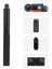 114CM Görünmez Selfie Çubuğu, INSTA360 X3, X2, X4, X5, One Rs, Go 3, One, One X, Evo ile Uyumlu, 180 gr Alüminyum Katlanabilir Uzatma Çubuğu, 1/4” Vidalı Bağlantı, 360° Görünmez Çekim, Siyah 5