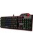 Hydra R6 Full Color Rgb LED Gaming Pro Blue Switch Aluminyum Kaplama Multimedia Mekanik Klavye 1
