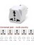 Uluslararası Seyahat Adaptörü 2’li Set, Tip C Avrupa + Tip G Ingiltere Adaptör Fişi, 150+ Ülke Uyumu, Çoklu Uç Fiş Desteği, Hac/umre/abd/ab/ingiltere/avustralya Priz Dönüştürücü 4