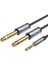 3.5mm To 6.35MM 2*mono Amfi Enstrüman Aux Ses Kablosu 1.8 Metre 1