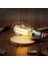 Geldi 6 Watt Mini Top Ampul LED Filament G45 Şeffaf Cam Rustik Ampul E27 Duy 3000K Gün Işığı 6 Adet 3