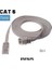 Cat6 Yassı RJ45 Ethernet (Network, Internet) Kablosu (5 Metre, Gri) 5