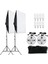 50X70CM 4 Duylu Softbox Sürekli Işık,fotoğraf,video,youtuber Kit Ikili Strobist Set 1