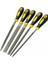 MEŞEM-1290 32 cm Büyük Boy 5 Li Eğe Seti Marka Yüksek Kalite Üçken Kare Oval Set 1410 1