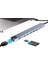 Type C Hub, 10 In 1 4 Adet 3.0 USB Çoklayıcı,4k HDMI Bağlantısı,sd Tf Kart OKUYUCU,RJ45 Ethernet,2 Adet USB C Pc Bağlantı Girişli Adaptörü Macbook ile Uyumlu ZR795 1