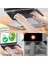 Kaliteli Metal Taşınabilir Katlanabilir Laptop Notebook Macbook ile Uyumlu Bilgisayar Standı 360 Derece Dönebilir Yükseklik Ayarlı 5