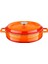 Döküm Çok Amaçlı Yayvan Tencere Döküm Demir Yekpare Kulplu Edition Serisi ÇAP(Ø)28CM. Turuncu 1