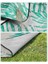 Piknik Örtüsü, 200 x 200 Cm, Büyük, Kamp Örtüsü, Park, Bahçe, Plaj Için, Su Geçirmez, Makinede Yıkanabilir, Katlanabilir, Gri Tropik Eğrelti Otlu GCM001G02 5