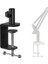 Heavy Duty Masa Kelepçesi, Metal Masa Montaj Kelepçesi, Mikrofon Standı Için, Mic Boom Arm C Montaj Kelepçesi, Ayarlanabilir Vidalı, 6 cm (2,4 Inç) Masa Kalınlığına Kadar Uygundur 1