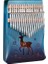 KLX-510-PAK Hakiki Ağaç Geyik Desenli Kalimba 17 Tuşlu Full Set 2