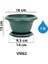 VM01 1 No Villa Menekşe Saksı Set 0.5 Litre 14 Cm, Yeşil 2