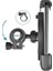 HT-T45 Motosiklet Telefon Tutucu Bisiklet Telefon Tutucu Motor ve Bisiklet Gidonu Için 360 Dönebilen Telefon Tutucu 4.5" - 6.5" 5