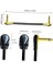 3 Adet Etki Çizgisi Gitar Yama Kabloları Renkli Gitar Kablosu Profesyonel Çoklu Paket Enstrüman Yama Kablosu Düz Yama Kablosu Gitar Efekt Kabloları Pvc Golden 2